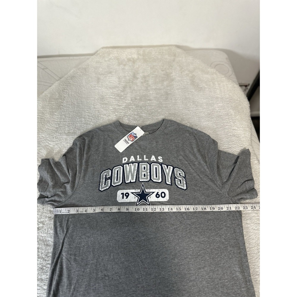 New NFL Dallas Cowboys Men's Gray Short Sleeve T Shirt Size Large NWT - Picture 3 of 6